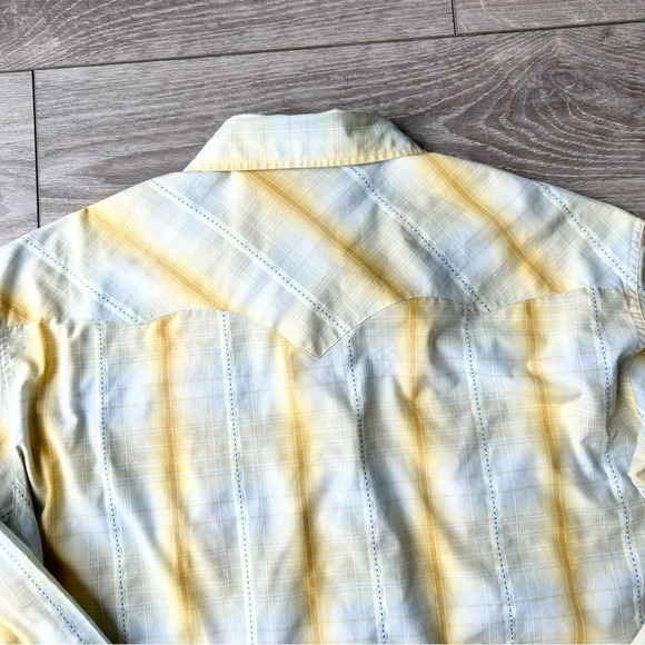 Salty Cotton Blend Plaid Western Button Down Shirt - Picture 12 of 13
